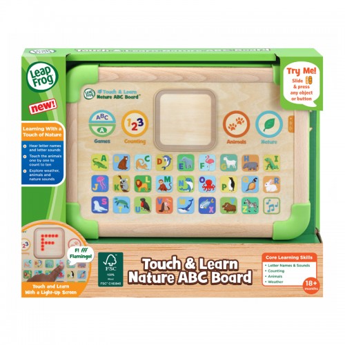 LeapFrog Touch & Learning Nature ABC Board | Wooden Tablet Toy