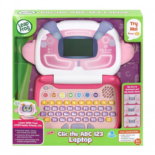 LeapFrog Clic the ABC 123 Laptop - Character Robot Laptop -2 Color