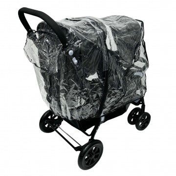 Lucky Baby Front & Back Twin Stroller Rain Cover