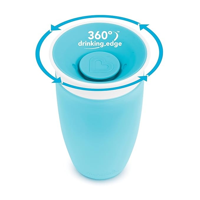 Munchkin Miracle® 360° Sippy Cup Twin Pack - 10oz (Blue & Green)