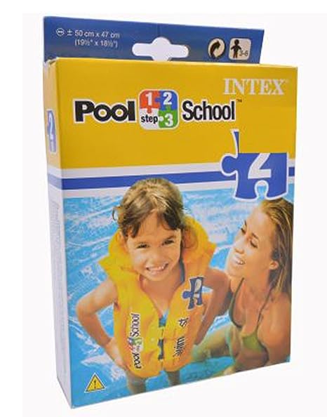Intex  Pool School™ Deluxe Swim Vest Step 2 With Collar (Ages 3-6)