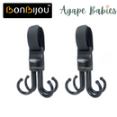 [2-Pack] Bonbijou Double Octopus Stroller Hooks