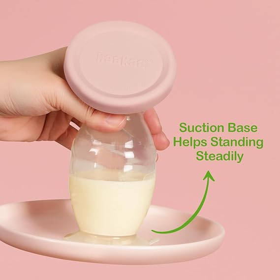 Haakaa Gen 2 Silicone Manual Breast Pump, 100ml (w/ Suction Base & Lid) - 2 Color