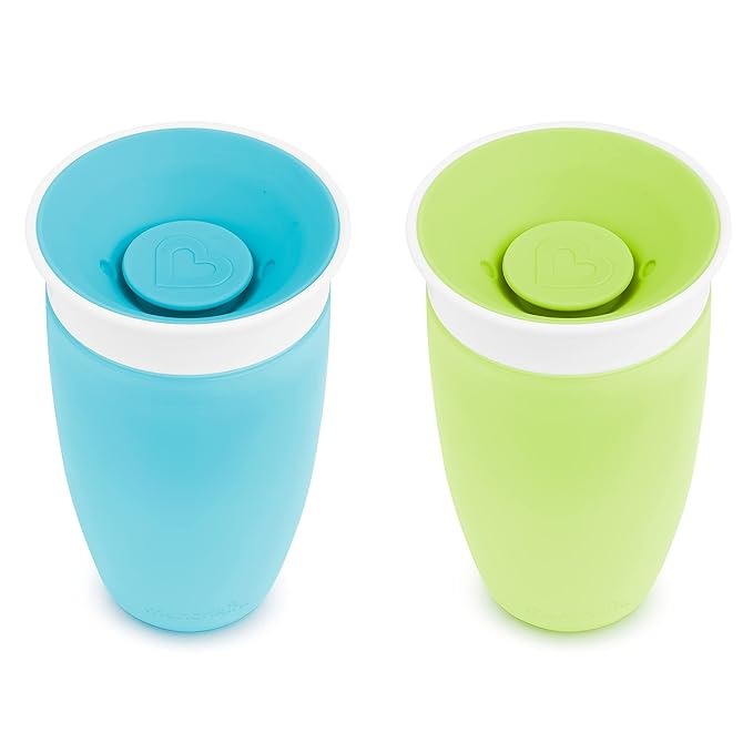 Munchkin Miracle® 360° Sippy Cup Twin Pack - 10oz (Blue & Green)