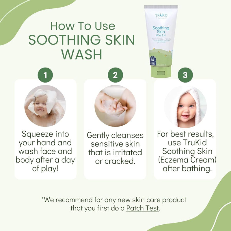 [Bundle Of 2] TruKid Natural Soothing Skin Wash, 236.50 ml Exp-05/28