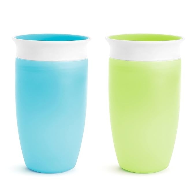 Munchkin Miracle® 360° Sippy Cup Twin Pack - 10oz (Blue & Green)