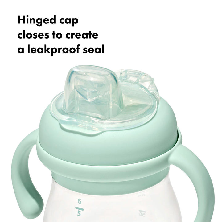 OXO Tot Transitions Soft Spout Sippy Cup With Removable Handles 6oz - Opal