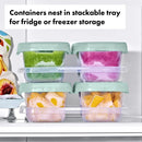 OXO Tot Baby Blocks Freezer Storage Containers Opal - 60ml