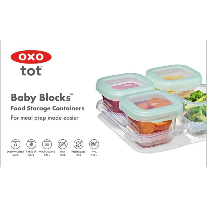 OXO Tot Baby Blocks Freezer Storage Containers Opal - 180ml