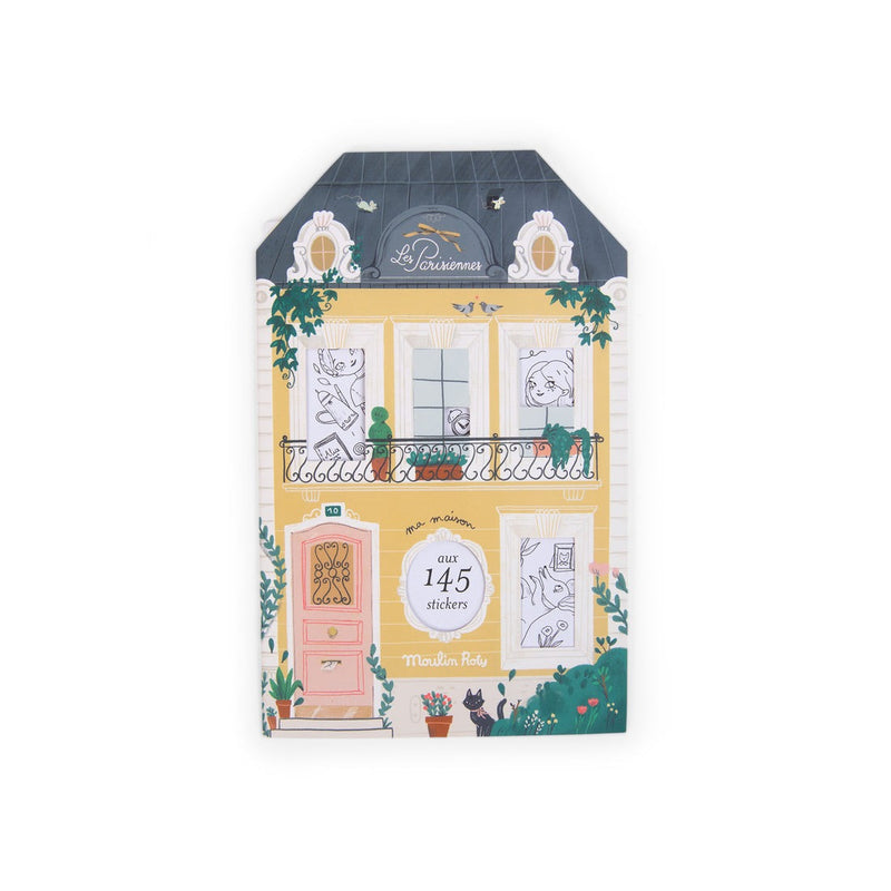 [2 Pack] Moulin Roty Les Parisiennes Colouring and Sticker Book