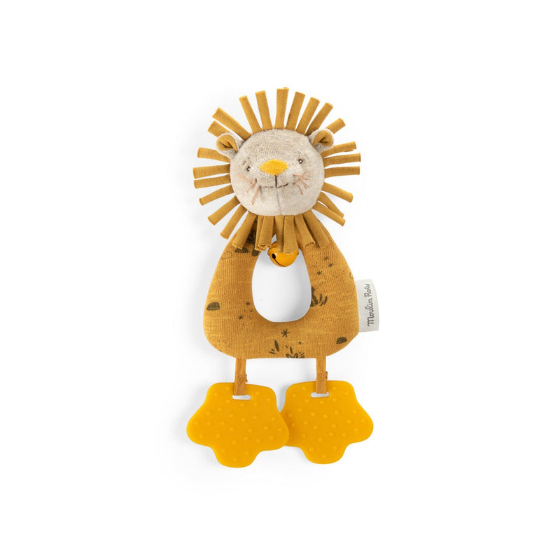 Moulin Roty Sous Mon Baobab Lion Ring Rattle