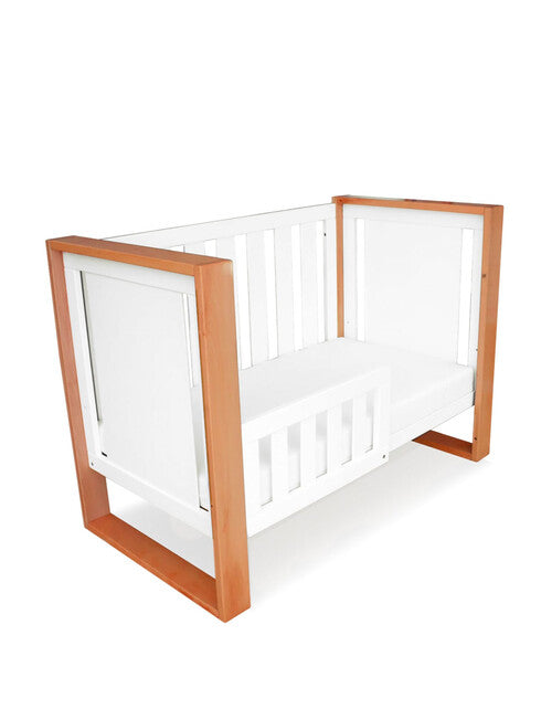 [FOC Assembly] Babyhood Malika Cot - (Natural/White) (1 yr warranty)