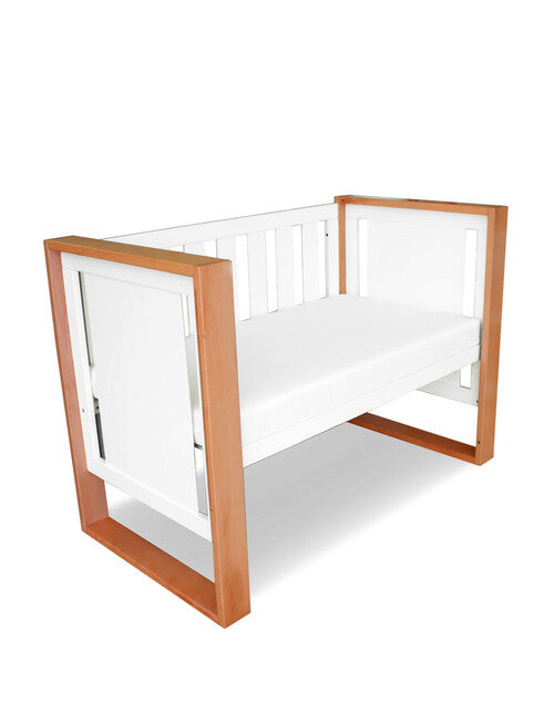 [FOC Assembly] Babyhood Malika Cot - (Natural/White) (1 yr warranty)