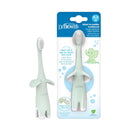 [3-Pack] Dr. Brown's Infant-To-Toddler Toothbrush - Mint Elephant
