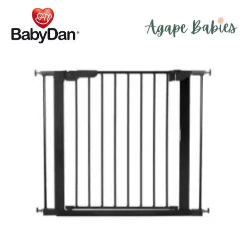 Baby Dan Premier Pressure Fit Safety Gate with 2 extensions (Black)