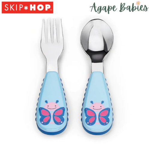Skip Hop Zoo Utensils Fork & Spoon - Butterfly