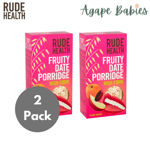 [2 Pack] Rude Health Fruity Date Porridge - 400g Exp 10/25