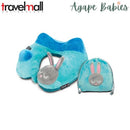 Travelmall 3D Inflatable Neck Pillow with Patented Pump - Rabbit