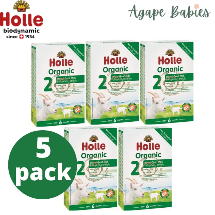 Holle Organic Goat Milk Follow-on Formula 2 400g (from 6 mths) x 5 Packs  Exp: 04/25