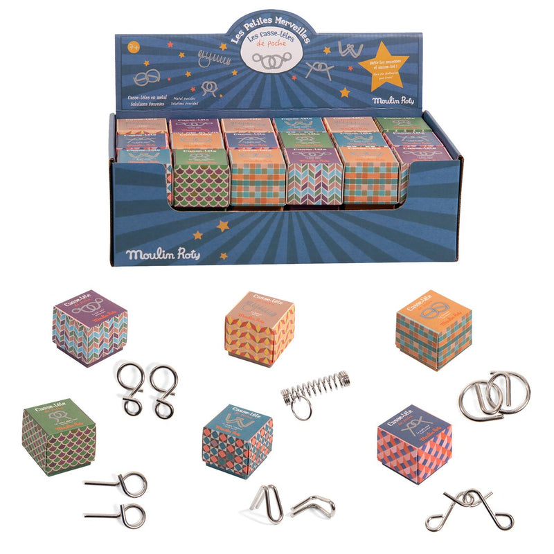 [3 Pack] Moulin Roty Les Petites Merveilles Pocket Puzzle - 6 Styles