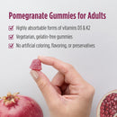 Nordic Naturals Vitamin D3 + K2 Gummies-Pomegranate, 60 gums. Exp : 01/27