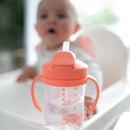 [2 Pack] Dr Brown's Baby's First Straw Cup w/ Handles, 6m+ 9oz/270ml - 5 Colors