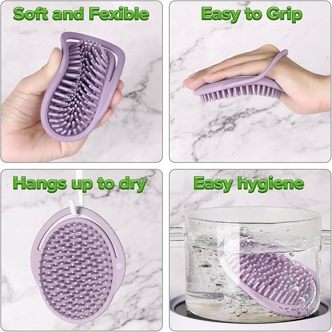 Haakaa Rainbow Silicone Shampoo Brush - 4Color