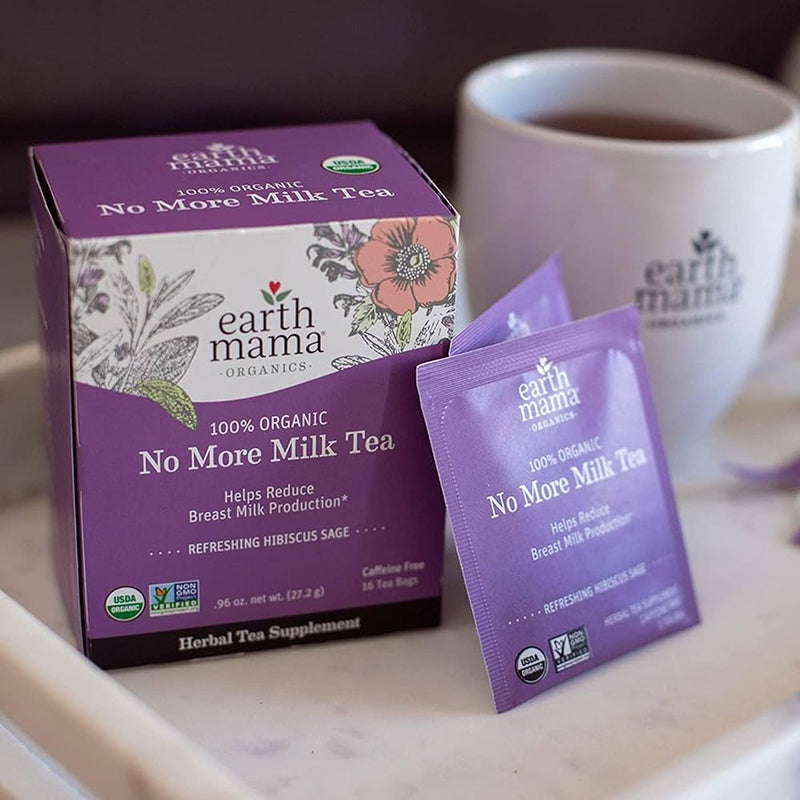 Earth Mama Organic No More Milk Tea (16 Tea Bags)