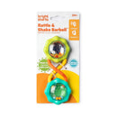 [4 Pack] Bright Starts Rattle & Shake Barbell Toy - 2 Colors