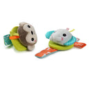 [2 Pack] Bright Starts Rattle & Teethe Wrist Pals Toy - 2 Designs