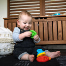 [2-Pack] Baby Einstein Stack & Teethe Multi Textured Teether Toy