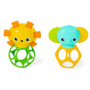 [2-Pack] Bright Starts Oball 2pk Soothing Pals Peg Toys
