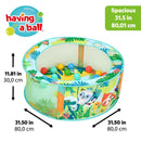 Bright Starts Rowdy Rainforest Stow & Go Ball Pit