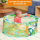 Bright Starts Rowdy Rainforest Stow & Go Ball Pit