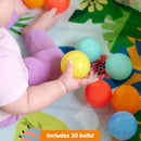 Bright Starts Rowdy Rainforest Stow & Go Ball Pit