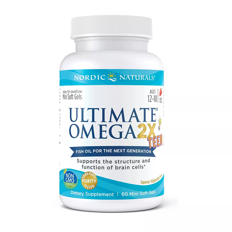 Nordic Natural Ultimate Omega® 2X Teen, 60 sgls. Exp: 06/28