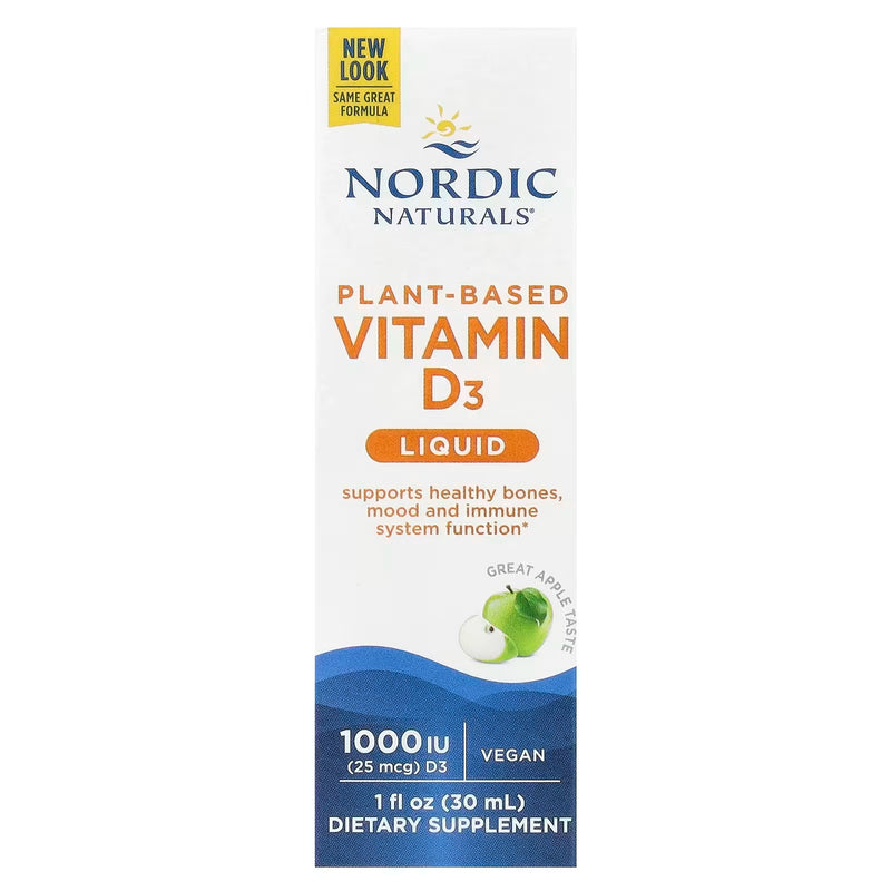 Nordic Naturals Vitamin D3 Vegan - Apple, 30 ml.