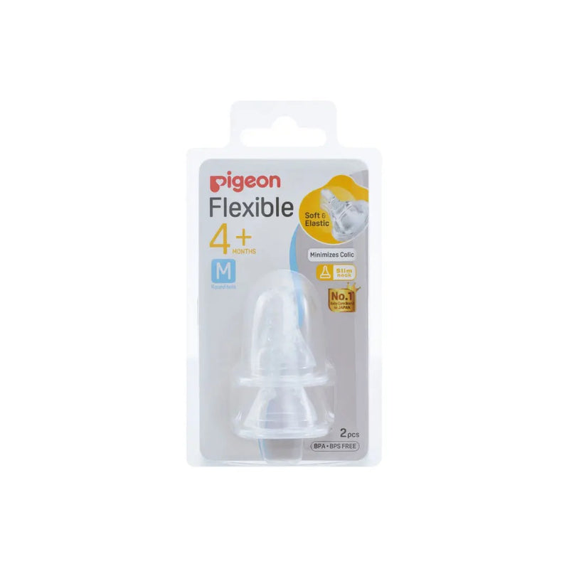 Pigeon Flexible Peristaltic Nipple Blister Pack 2Pcs/Set (M)