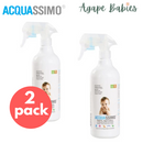 [2-Pack 500ml] Acquassimo 100% Natural Alcohol-Free Sanitiser For Baby And Kids