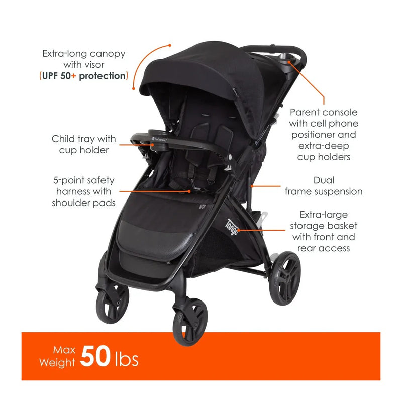 Baby Trend Tango™ Stroller - Black