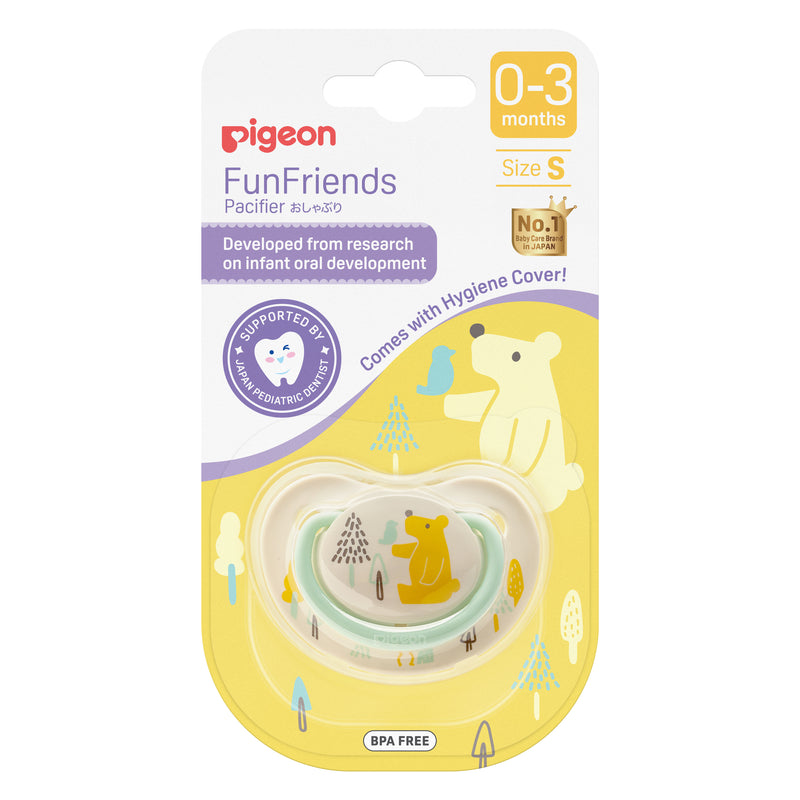 [2-PK] Pigeon Funfriends Pacifier Bear (EN) - (S)