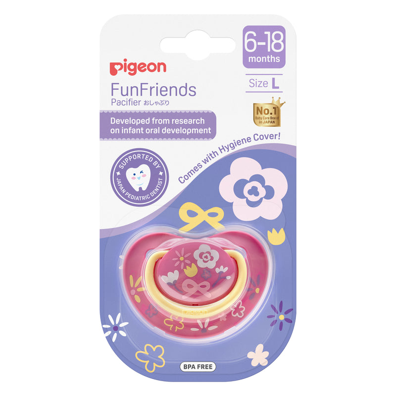 [2-PK] Pigeon Funfriends Pacifier Flower (EN) - (L)