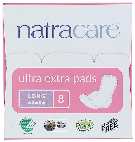 [Bundle Of 3] Natracare Ultra Extra Pads with Organic Cotton Cover - Long with wings (8pcs x 3)