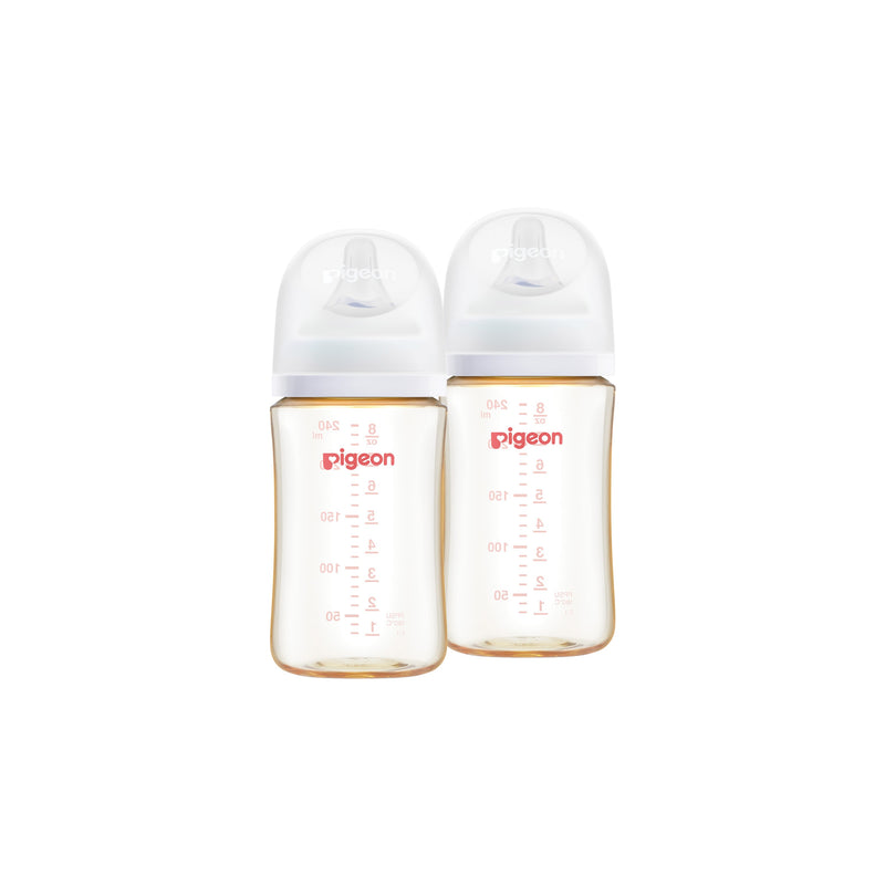 Pigeon Softouch Bpp Nursing Bottle Ppsu Twin Pack Logo - 240ml