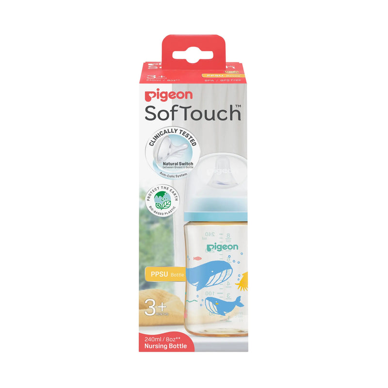 Pigeon Softouch Bpp Nursing Bottle Ppsu OCEAN DIVE - 240ML