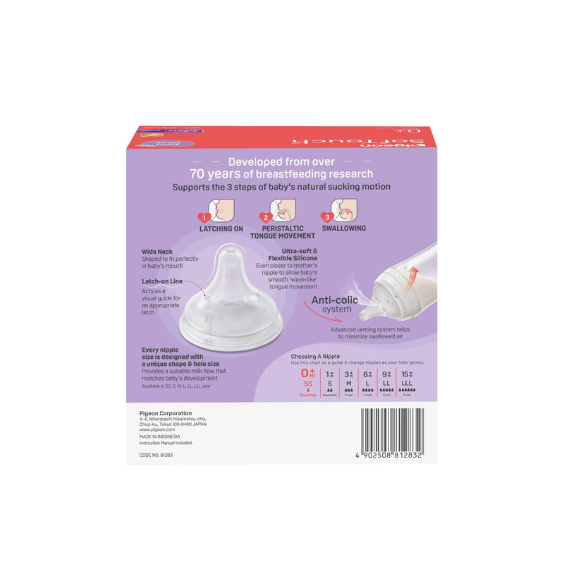 Pigeon Softouch Bpp Nursing Bottle T-Ester Twin Pack Logo - 160ml