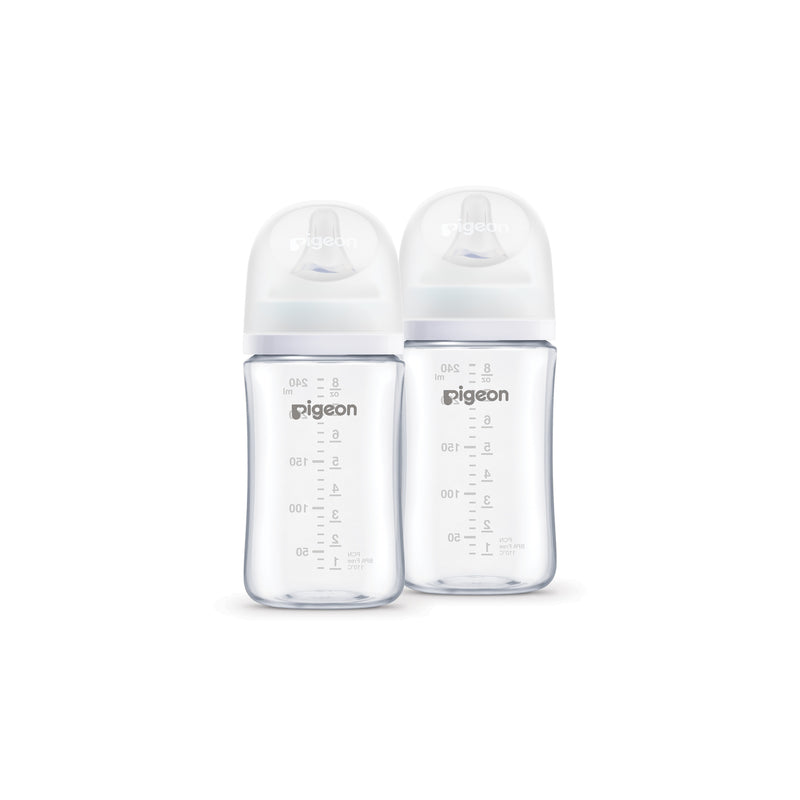 Pigeon Softouch Bpp Nursing Bottle T-Ester Twin Pack Logo - 240ml