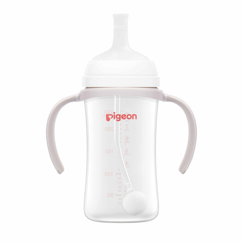 Pigeon Softouch Bpp Step-Up Straw Bottle Set Pp Logo - 240ML