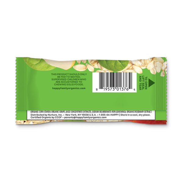 Happy Family Happy Tot Fiber & Protein Soft-Baked Oat Bar - Apple & Spinach, 5 x 25 g. Exp: 03/25