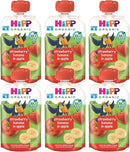 [6 Pack] Hipp organic Strawberry Banana Apple Pouch Gluten Free 100g Exp: